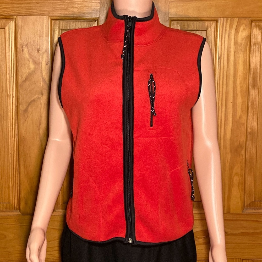 NWOT Vintage Derek Heart Fleece Zipper Vest Size M